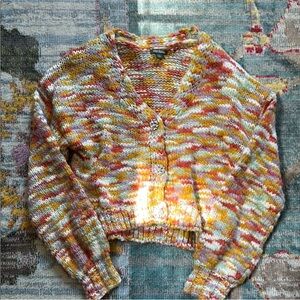 Wild Fable Red and Orange Cardigan Sweater